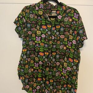 Nooworks Flower print shirt 2XL